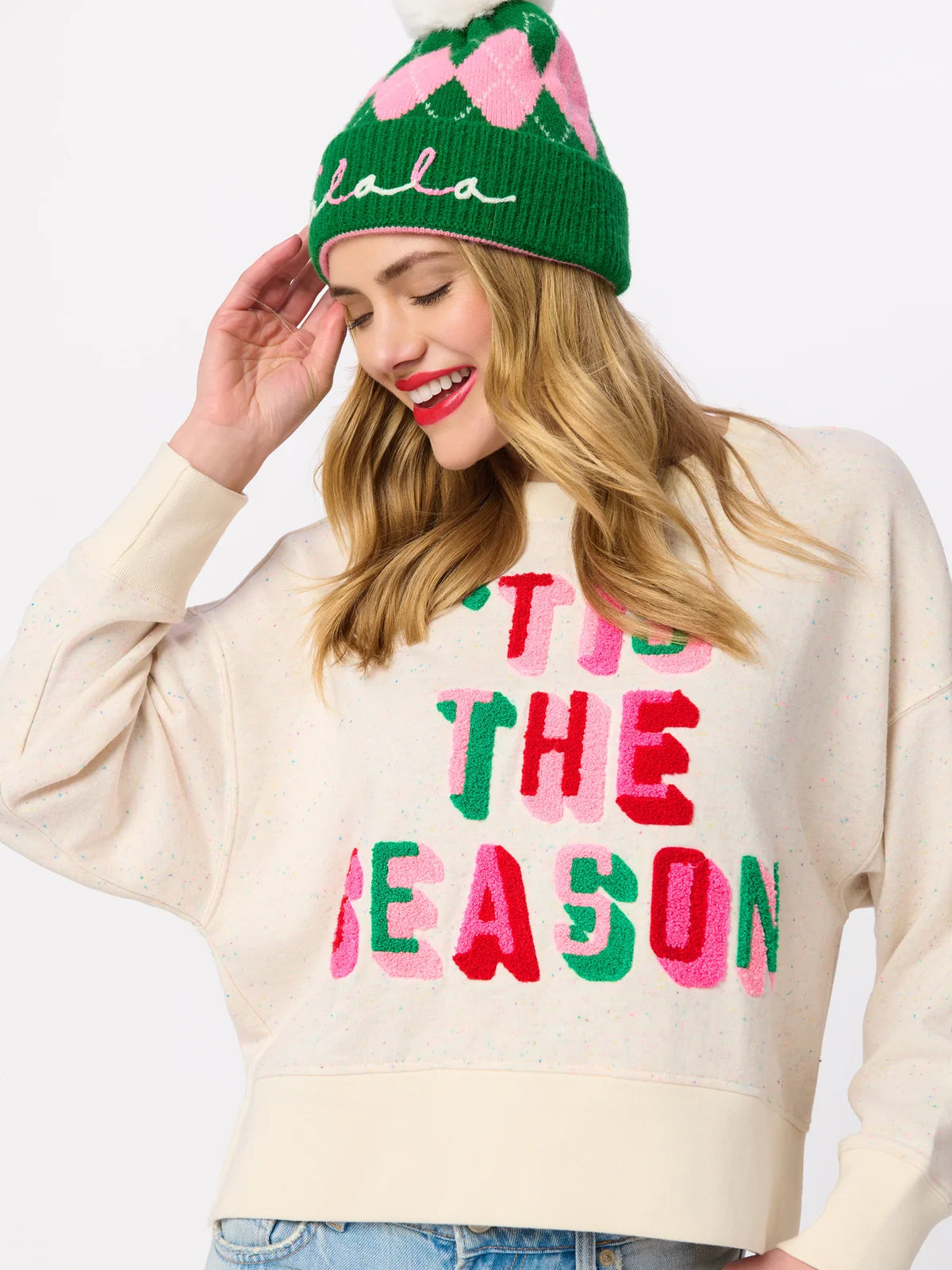 Shiraleah Sweatshirt - Tis The Season Ivory