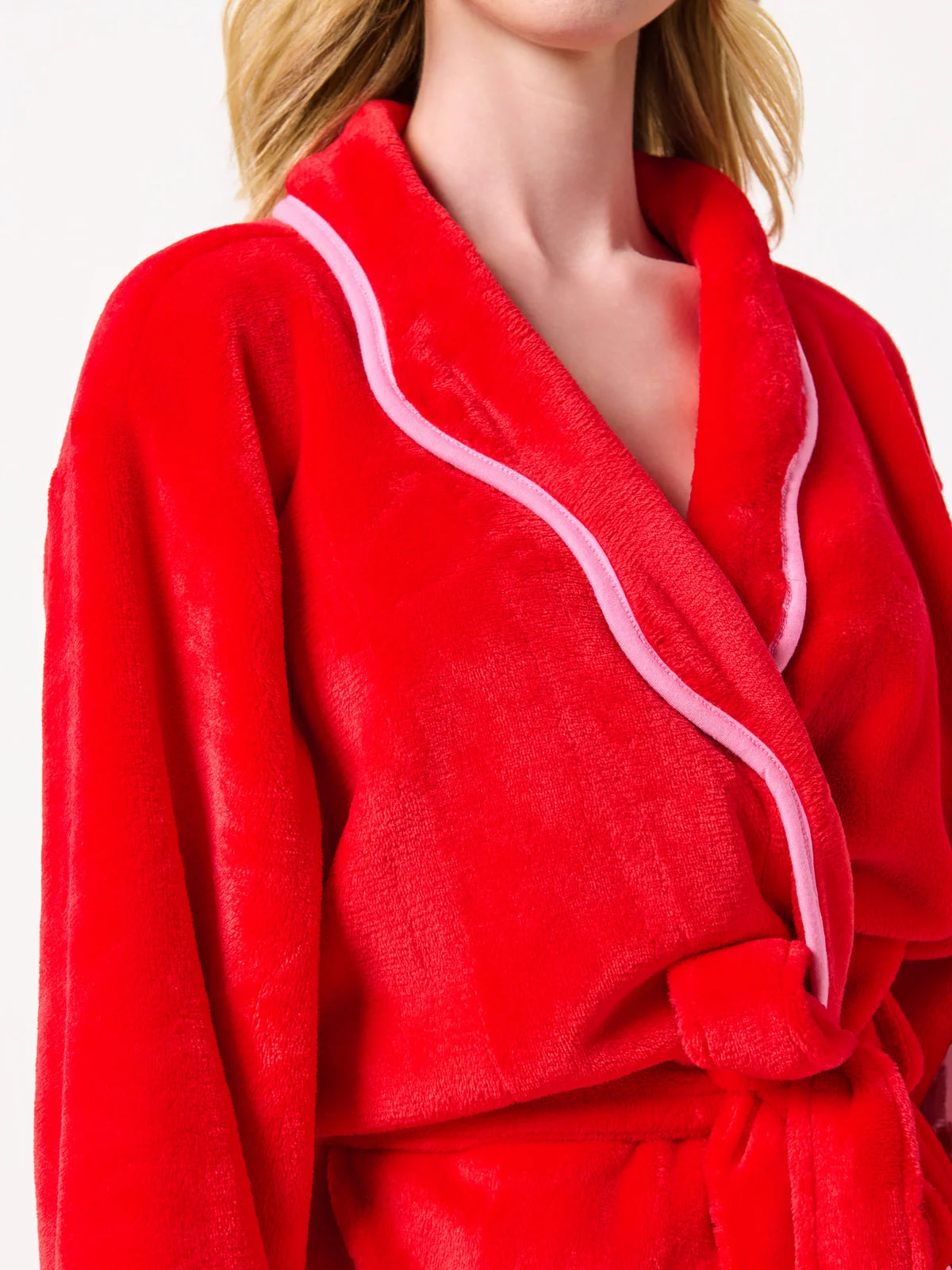 Shiraleah Robe - Rosie Scallop Red