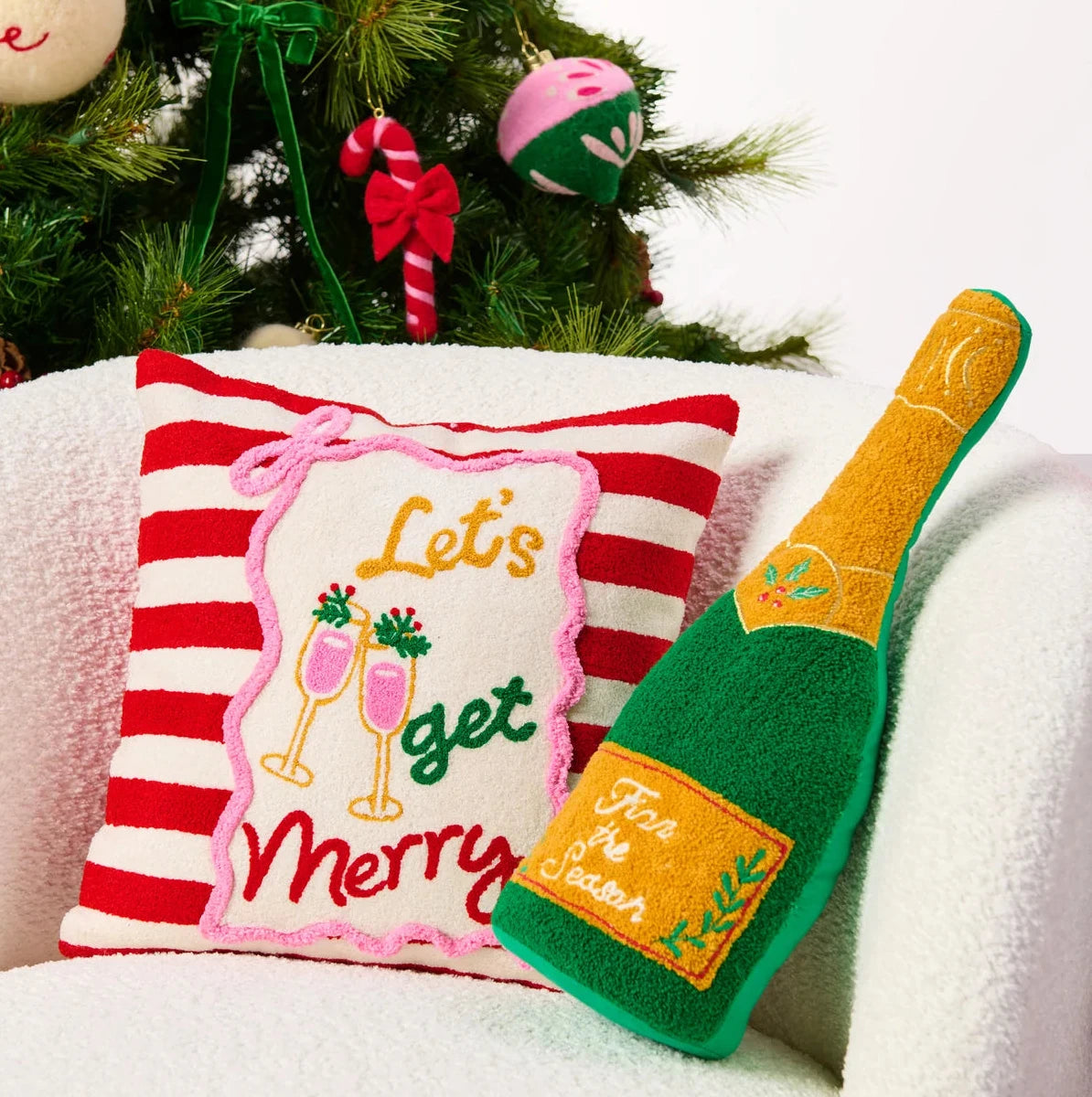 Shiraleah Pillow - Fizz the Season