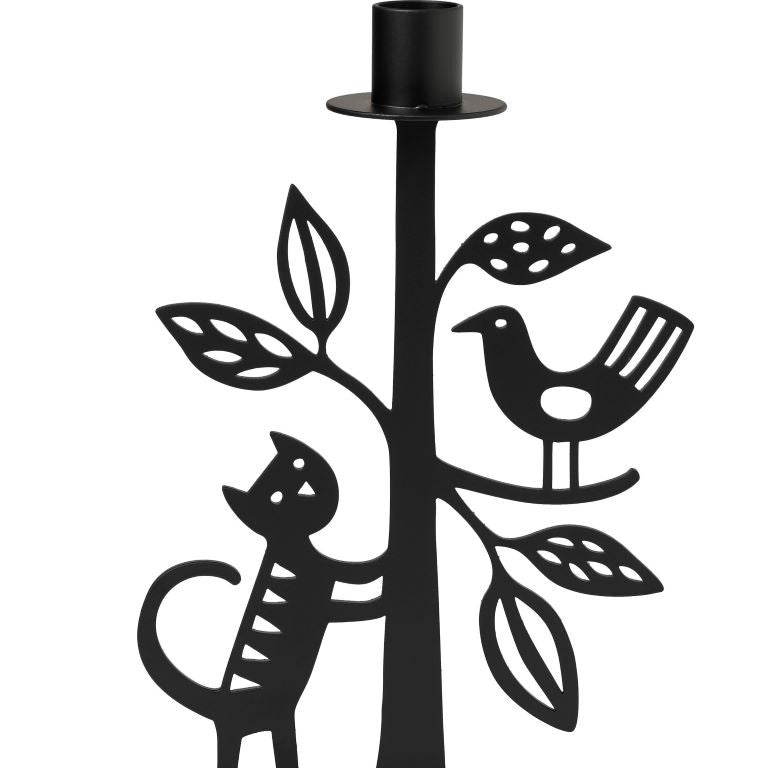 Bengt and Lotta Candle Holder - Cat and Tree
