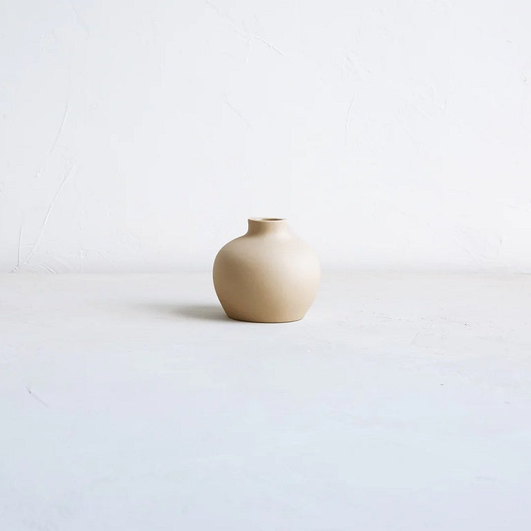 Floral Society Ceramic Blossom Vase - Sand