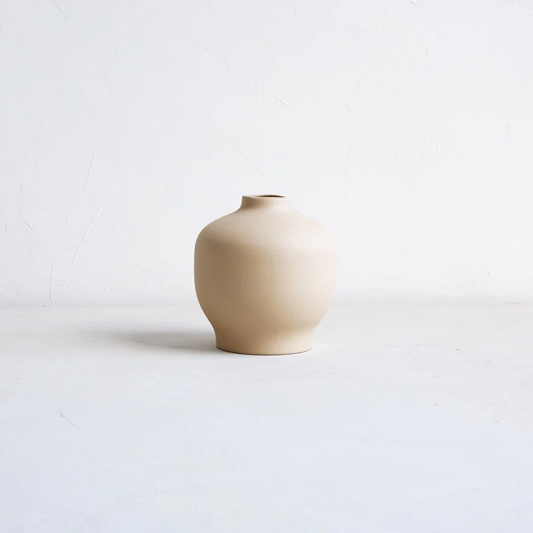Floral Society Ceramic Blossom Vase - Sand