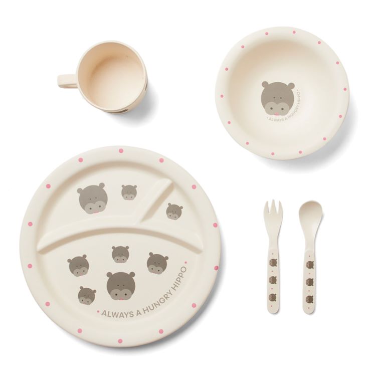 Red Rover Dinner Set - Hippo