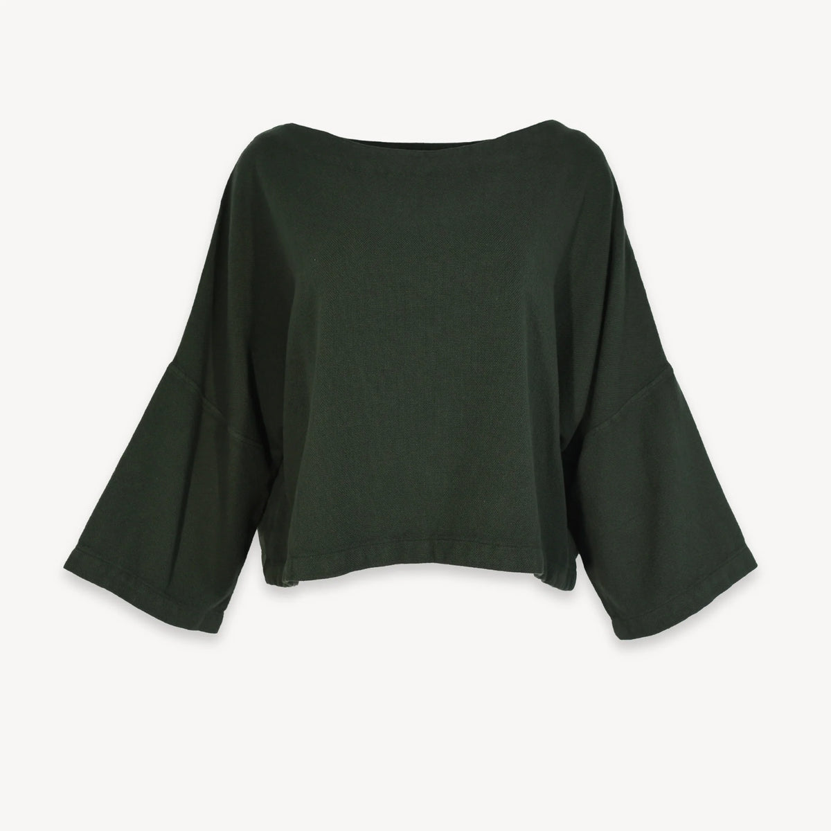 Pokoloko Loft Crop Bell Sleeve Top - Forest
