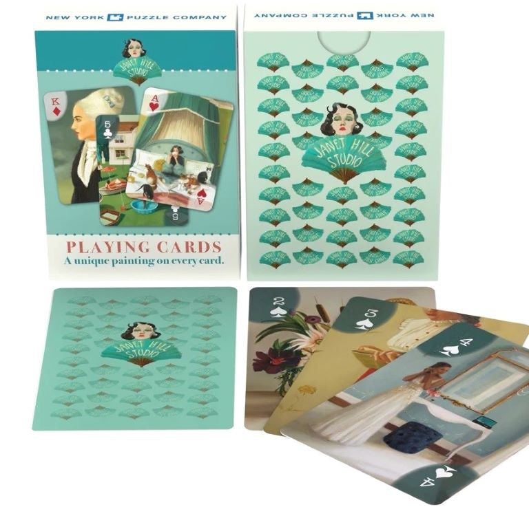 New York Puzzle Company Playing Cards - Janet Hill