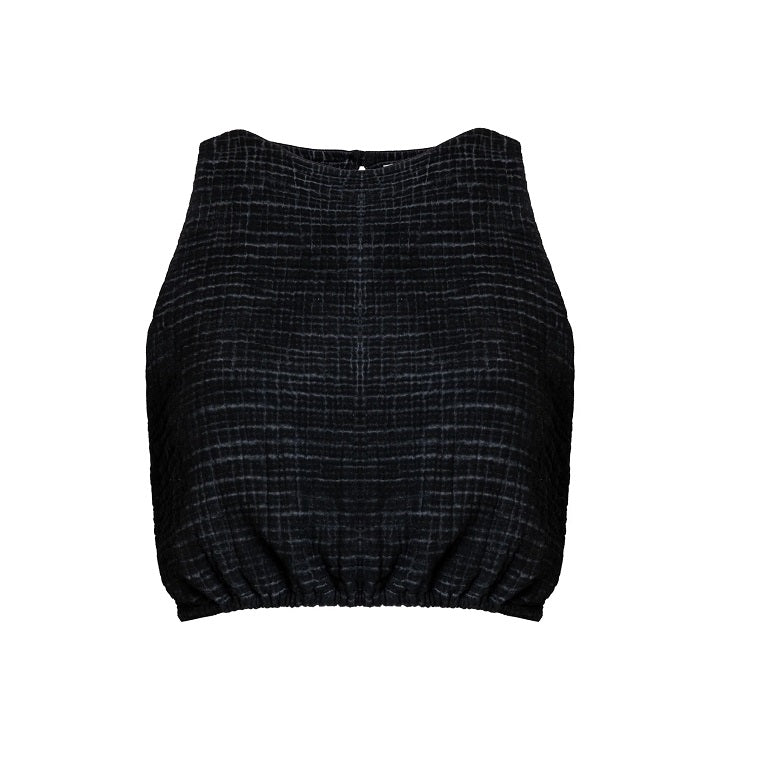 Pokoloko Crinkle Keyhole Tank Top