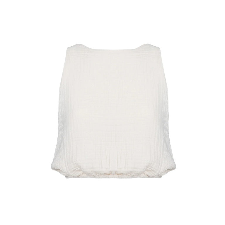 Pokoloko Crinkle Keyhole Tank Top