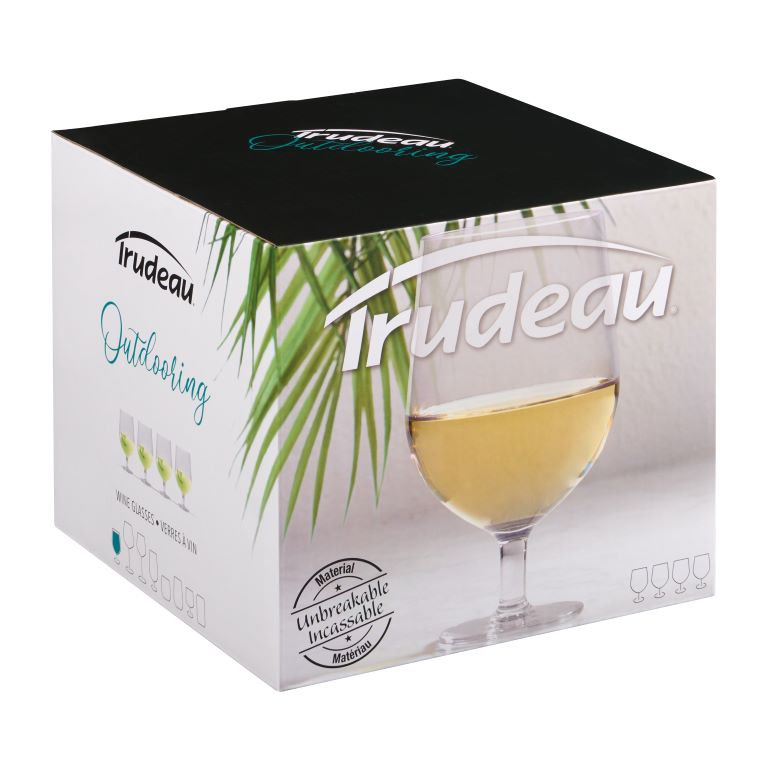 Trudeau Patio Wine Glass - Set of 4