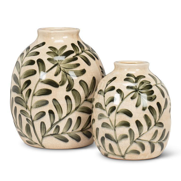 Abbott Vase 9" - Green Frond