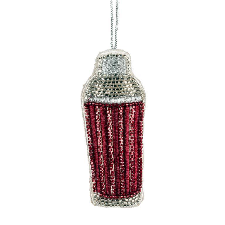 Abbott Ornament - Beaded Cocktail Shaker