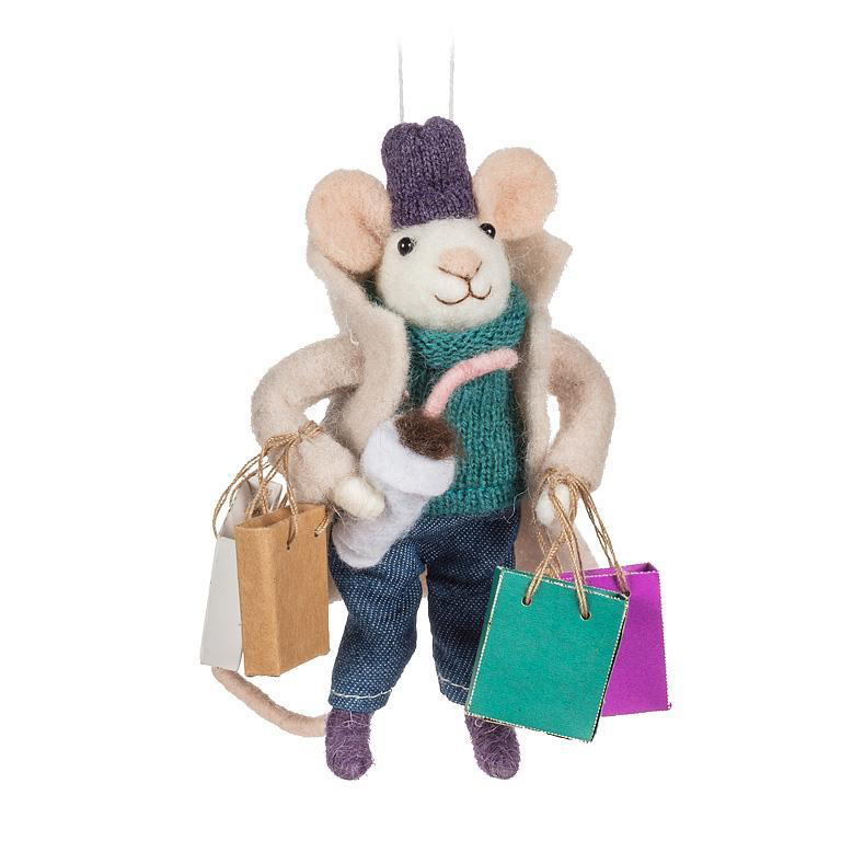 Abbott Ornament - Shopping Mouse