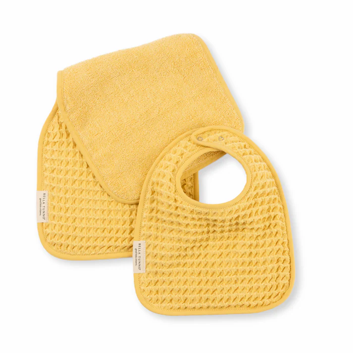 Bella Tunno Baby Bib & Burp Cloth Set - Sunshine