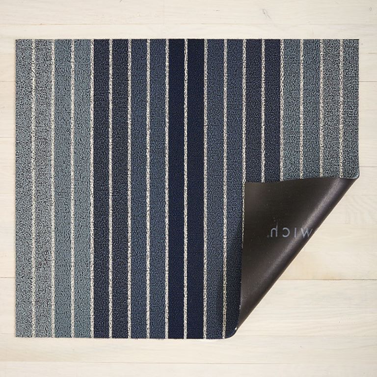 Chilewich Floor Mat - Block Stripe Shag
