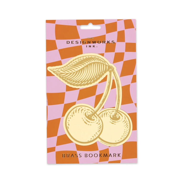 DesignWorks Ink Brass Bookmark - Cherries