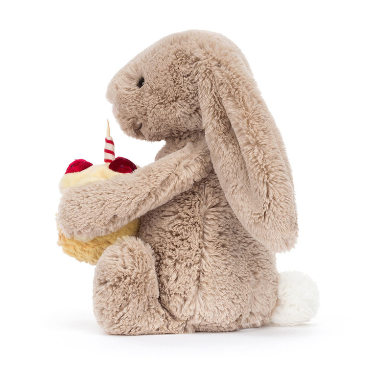 Jellycat Bashful - Bunny Beige Birthday