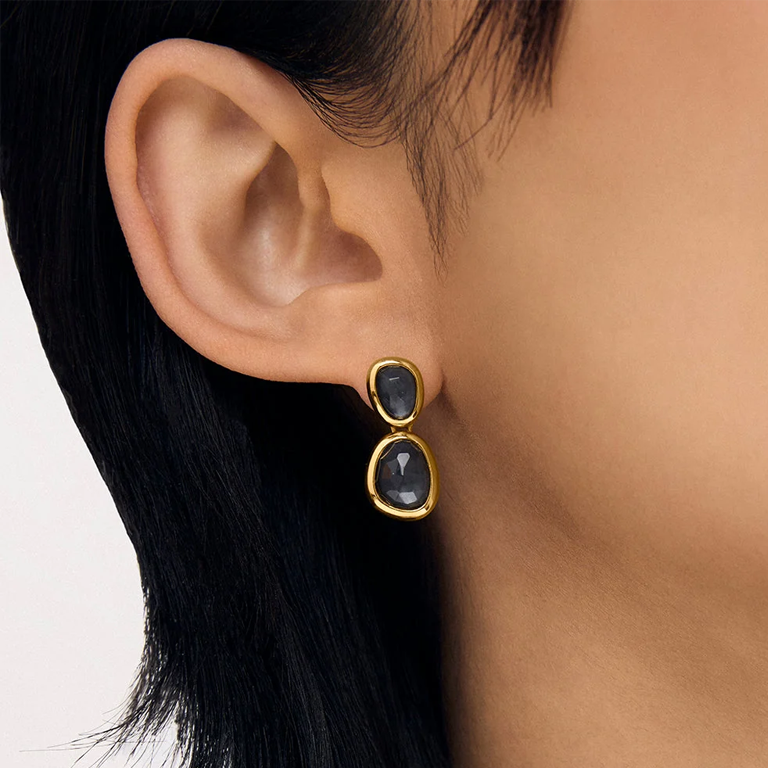 Dean Davidson Cala Droplet Earrings - Iridescent Hematite