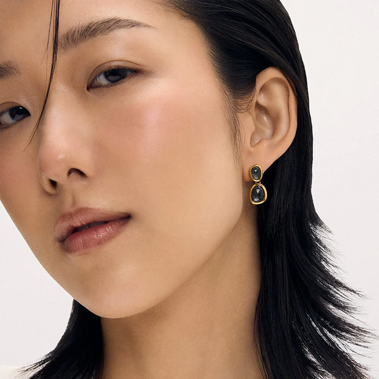 Dean Davidson Cala Droplet Earrings - Iridescent Hematite