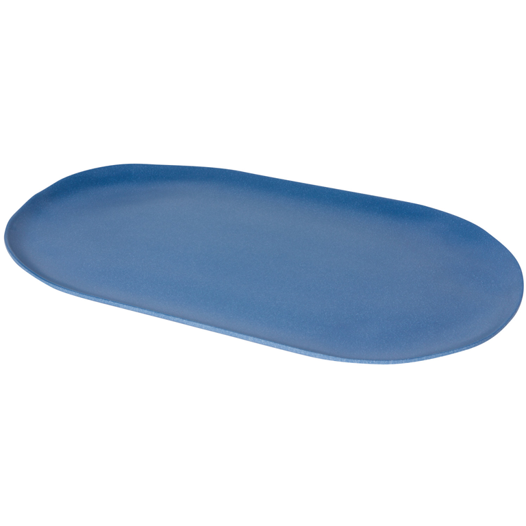 Now Designs Fresco Oval Platter - Marine Blue