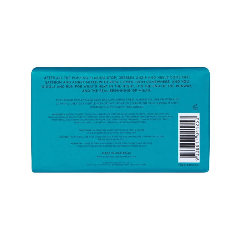 Glasshouse Fragrances Body Bar - Midnight in Milan