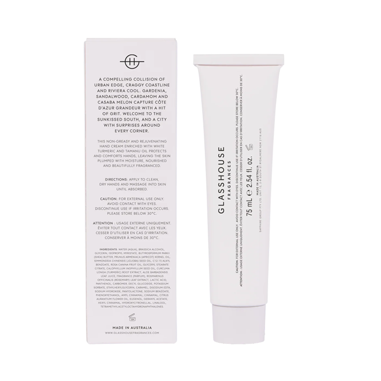 Glasshouse Fragrances Hand Cream - Marseille Memoir