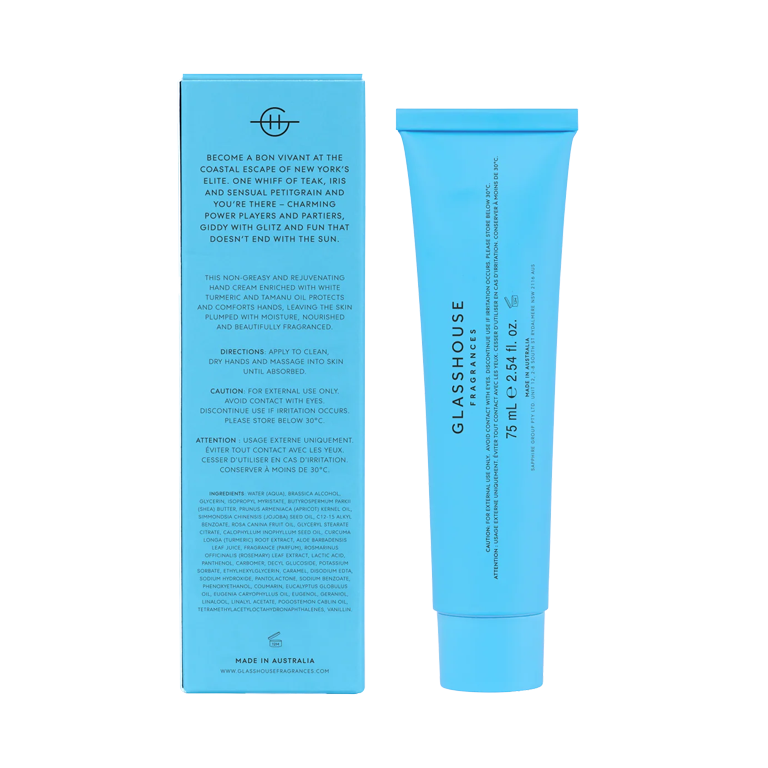 Glasshouse Fragrances Hand Cream - The Hamptons