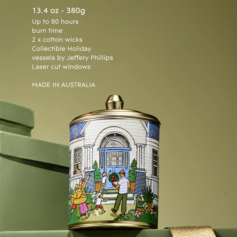 Glasshouse Fragrances Candle 380g - Under The Mistletoe