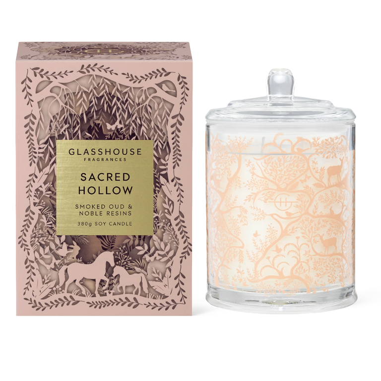 Glasshouse Fragrances Candle 380g - Sacred Hollow