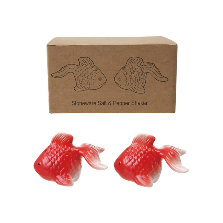 Hazel Mazel Salt and Pepper Shakers - Goldfish