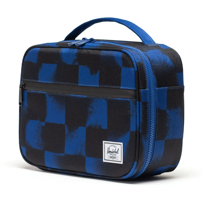 Herschel Supply Co. Pop Quiz Lunch Box Little - Stencil Checker Sodalite Blue