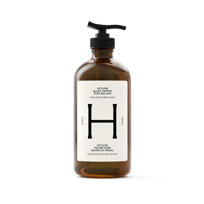 Health Hut Hand Soap & Body Wash - Vetiver, Black Pepper & Peru Balsam