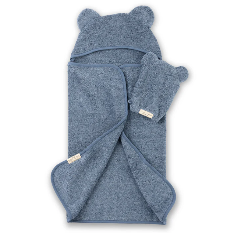 Bella Tunno Hooded Towel & Wash Mitt - Rain