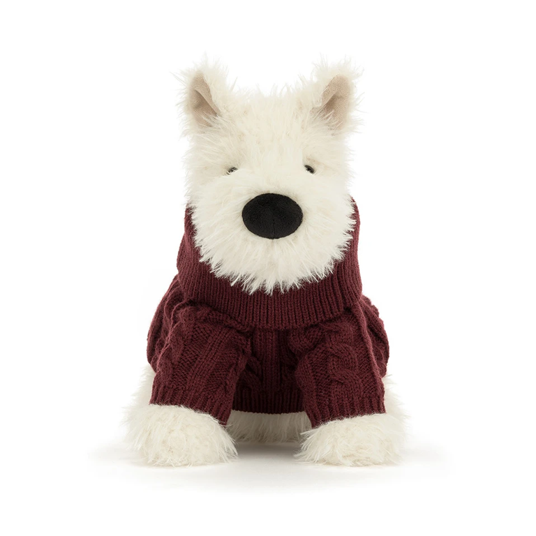 Jellycat Munro Scottie Dog "Winter Jumper"