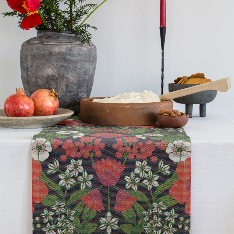 Ekelund Table Runner - Julblommor