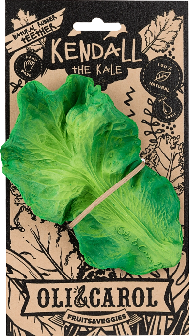 Oli&Carol Teether and Bath Toy - Kendall the Kale