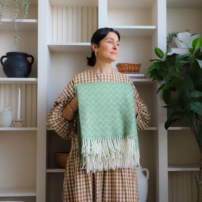 Klippan Throw - Pampas Green