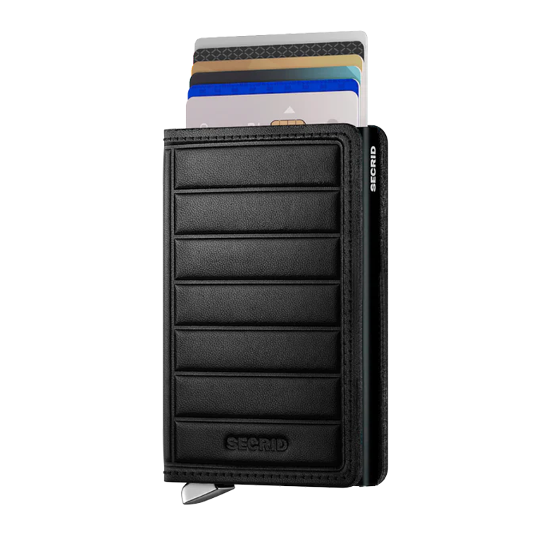 Secrid Mini Wallet - Emboss Lines Black