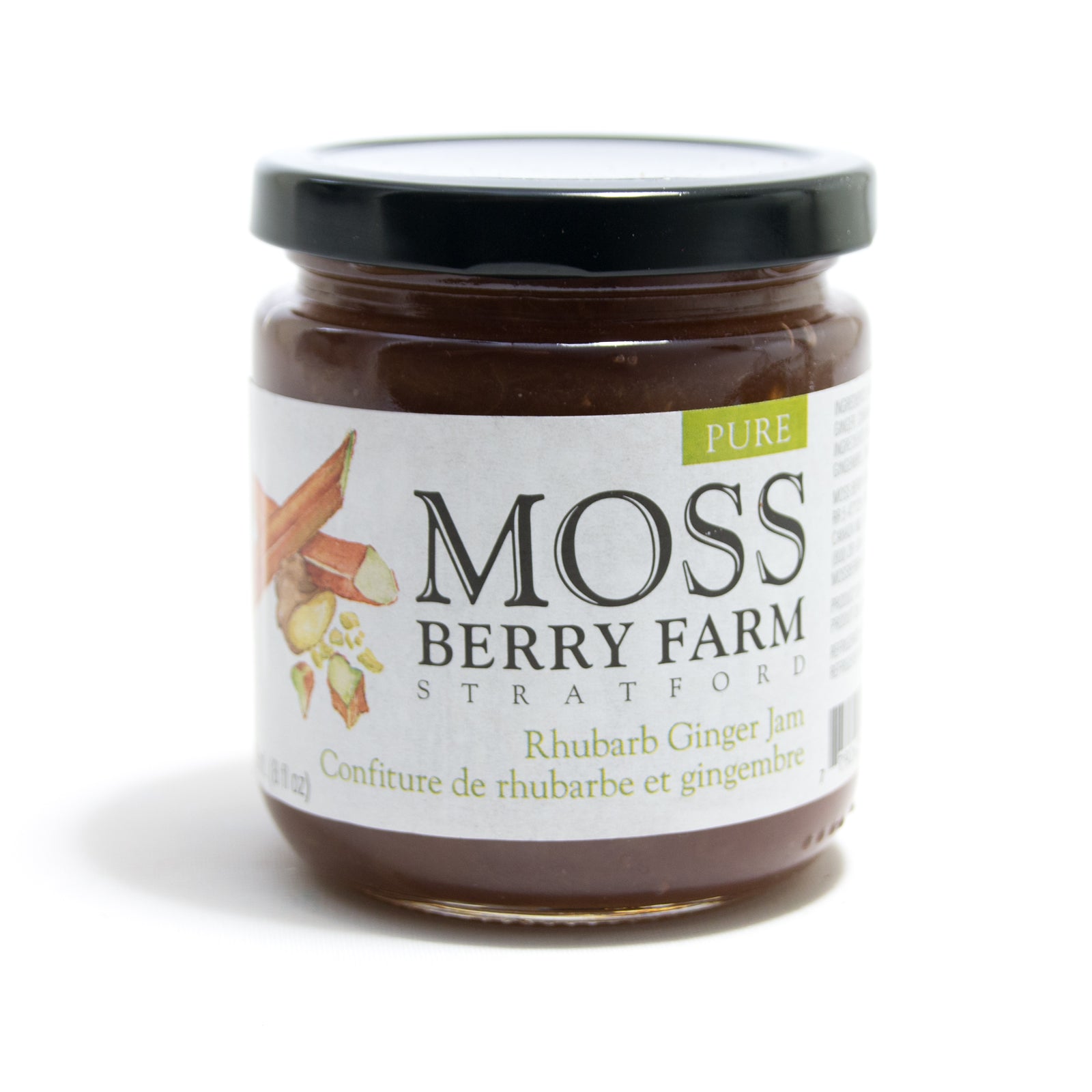 Moss Berry Farm Pure Rhubarb Ginger Jam