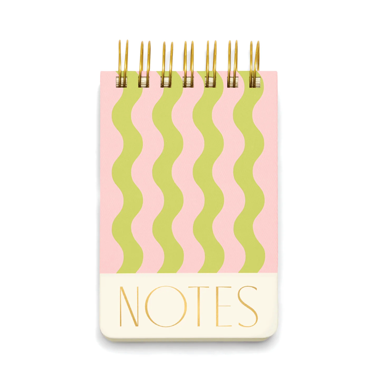 DesignWorks Ink Twin Wire Chunky Notepad - Wavy Stripes