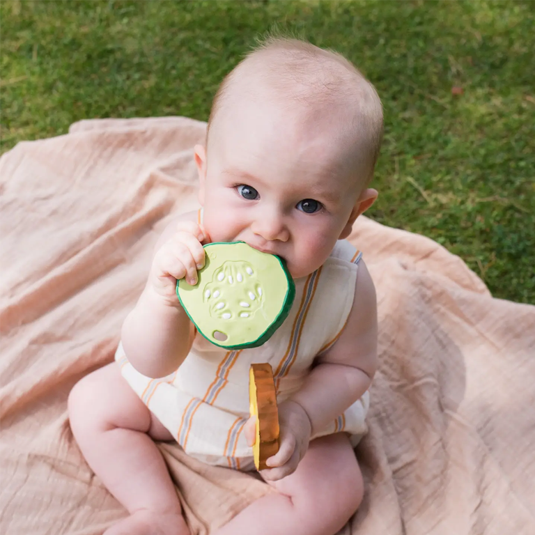 Oli&Carol Teether and Bath Toy - Pepino the Cucumber