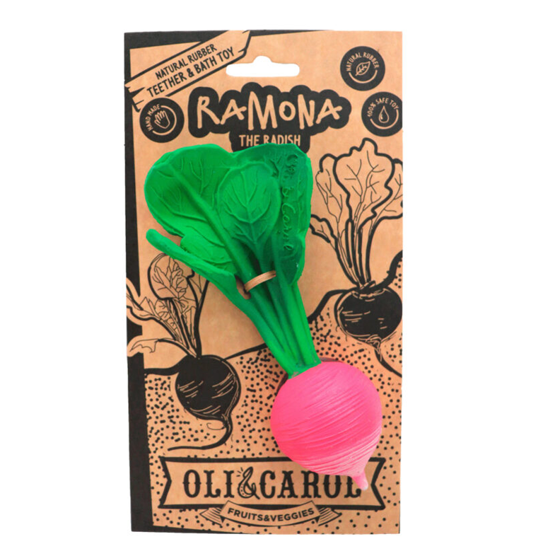 Oli&Carol Teether and Bath Toy - Ramona the Radish