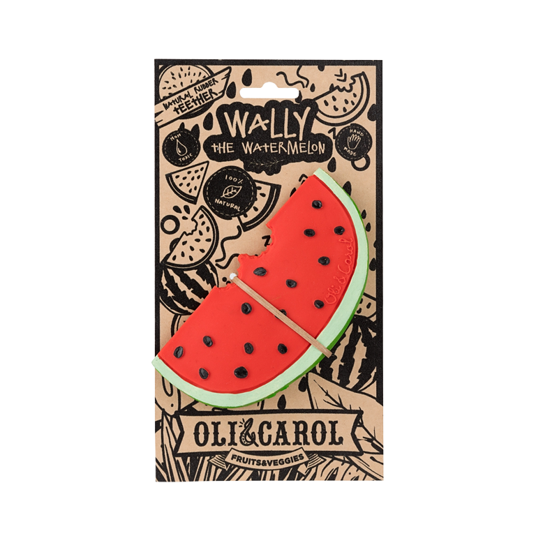Oli&Carol Teether and Bath Toy - Wally the Watermelon