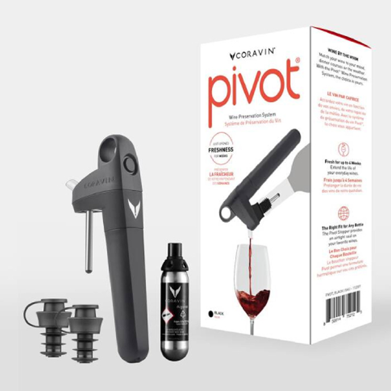 Coravin Wine Preservation System - Pivot+ Black