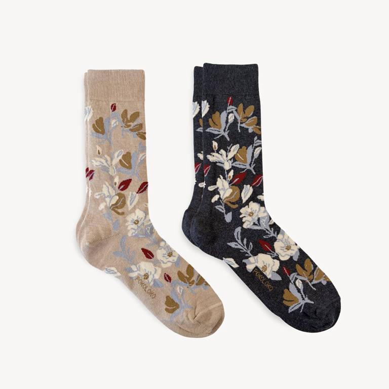 Floral Bouquet Pima Socks - Pack of 2