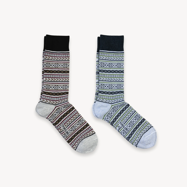Pokoloko Scandinavian Pima Cotton Socks - Set of 2 Pairs