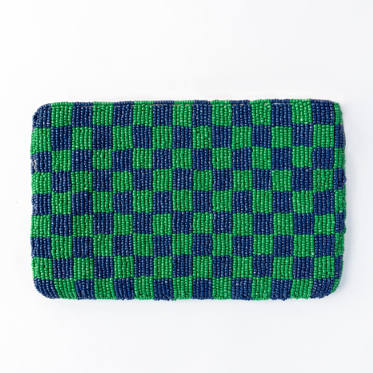 Ink&Alloy Leila Seed Bead Clutch With Strap - Cherries