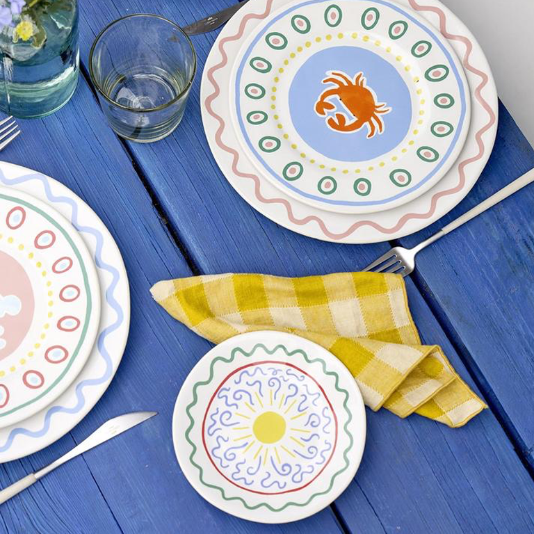 Costa Nova Summer Bliss Appetizer Plate - Sun
