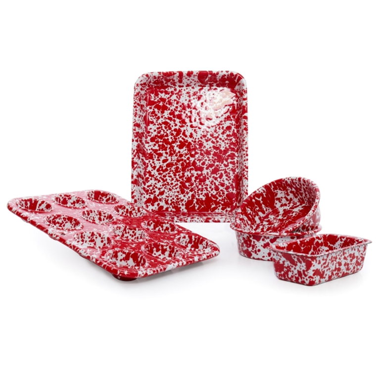 Crow Canyon Child's First Baking Set - Red Splatter