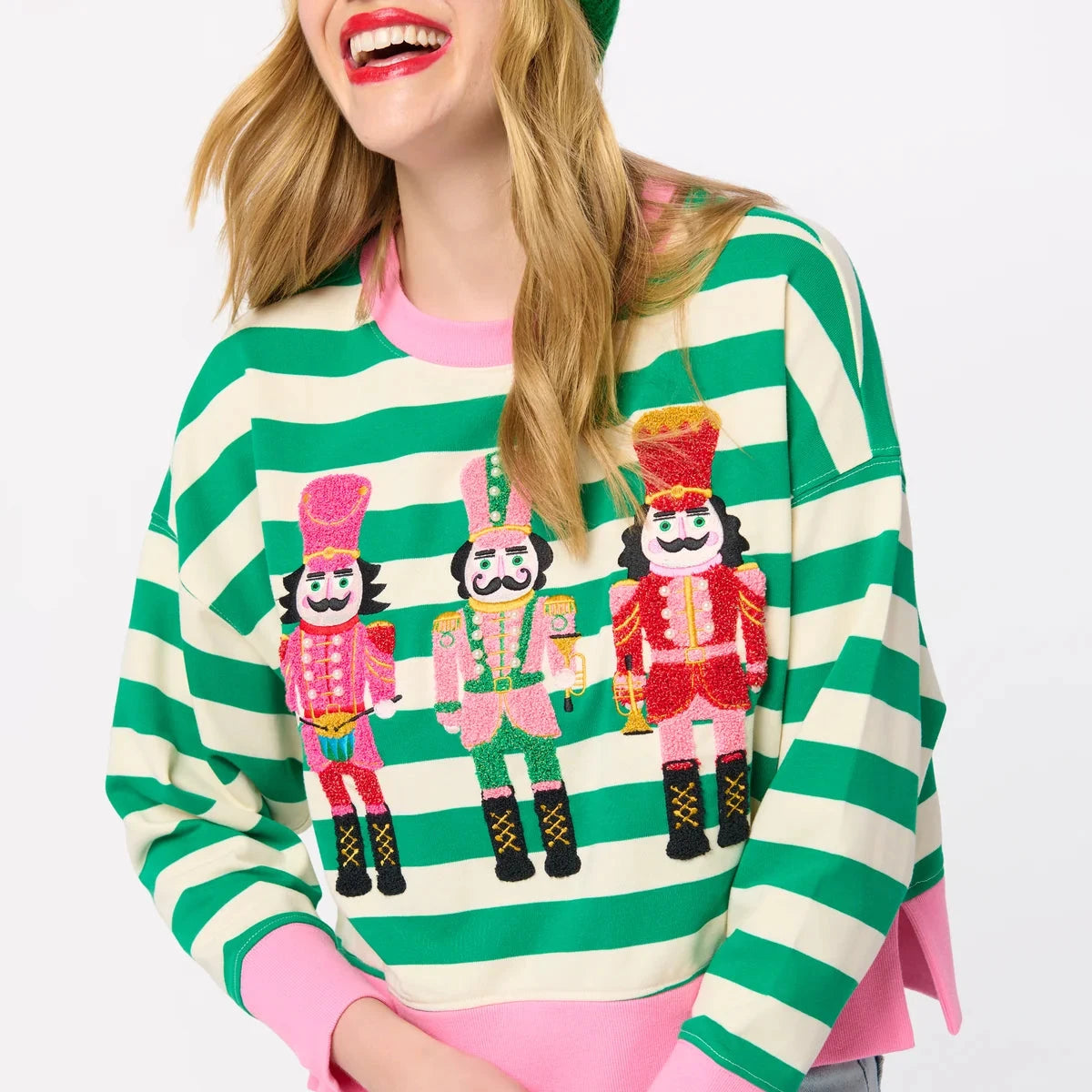 Shiraleah Sweatshirt - Nutcrackers Striped