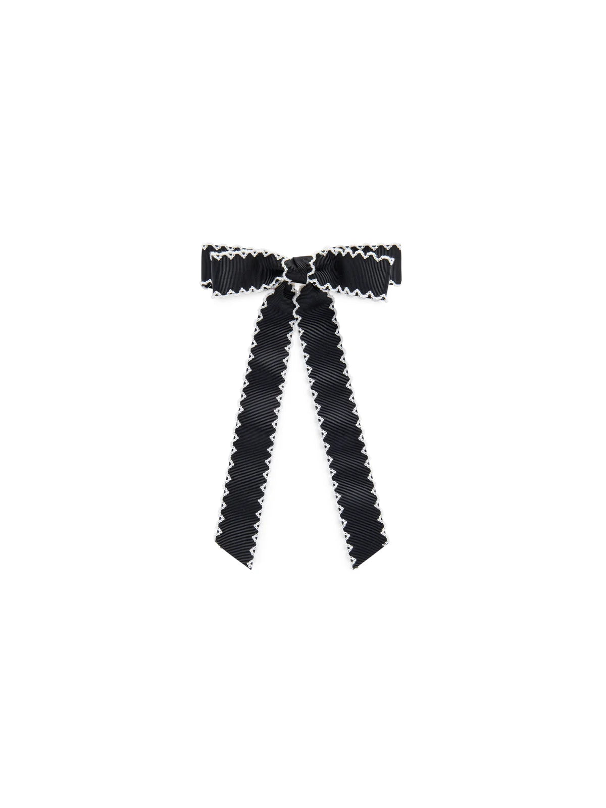 Shiraleah Bow Clip - Scallop Trim