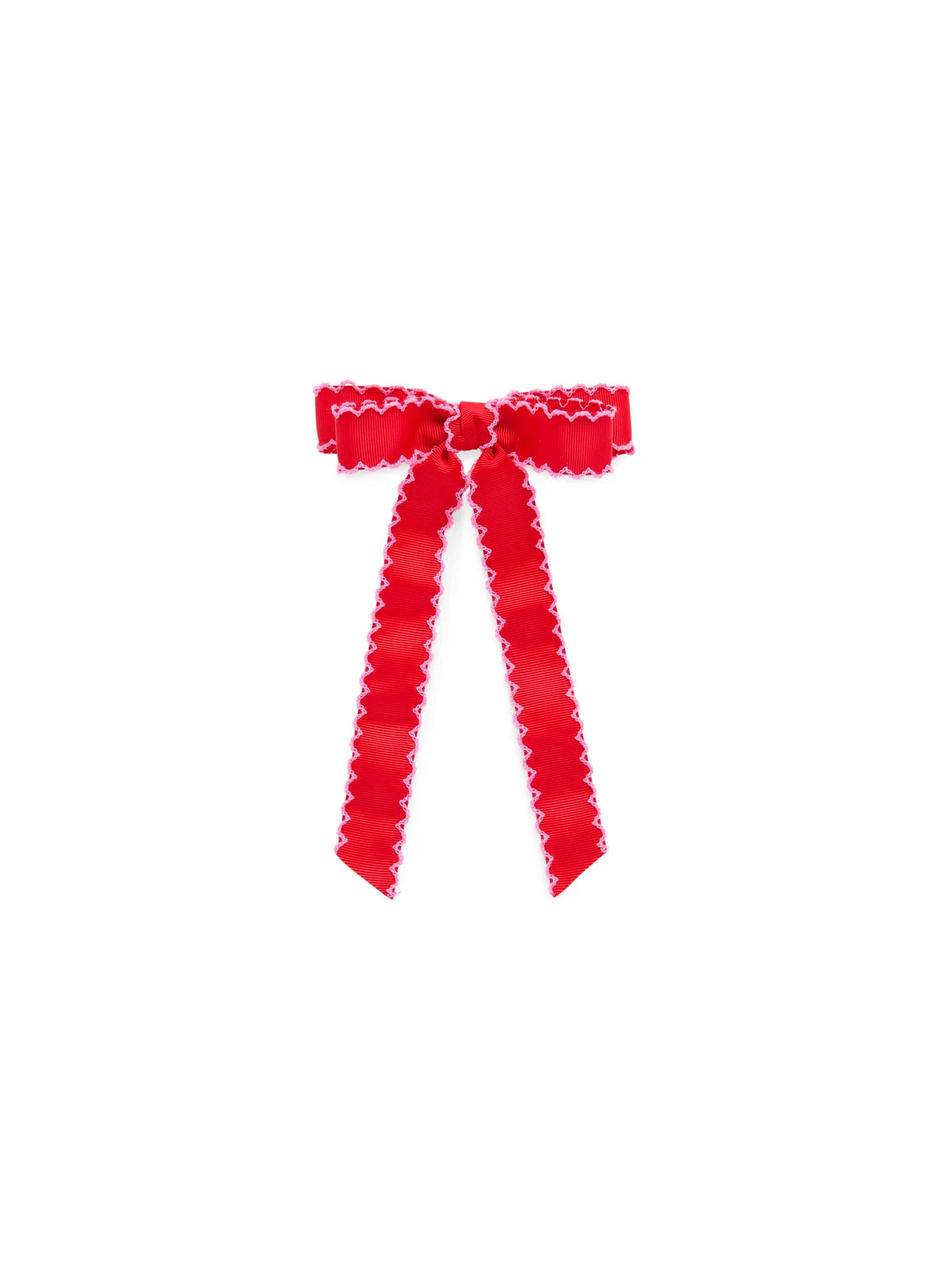 Shiraleah Bow Clip - Scallop Trim